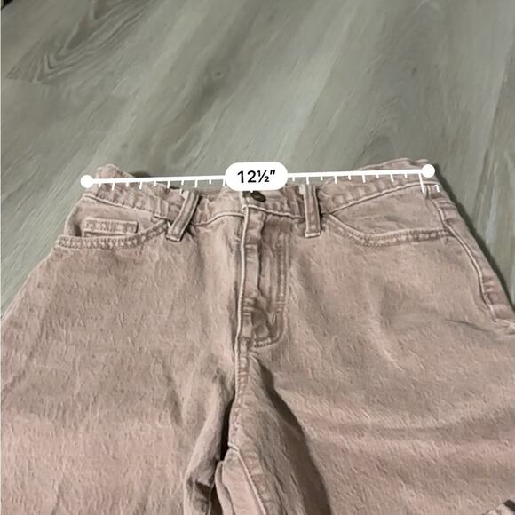 Universal Thread Vintage‎ Straight High Rise Muted Brick Red Jeans Size 0/25a - Picture 8 of 9